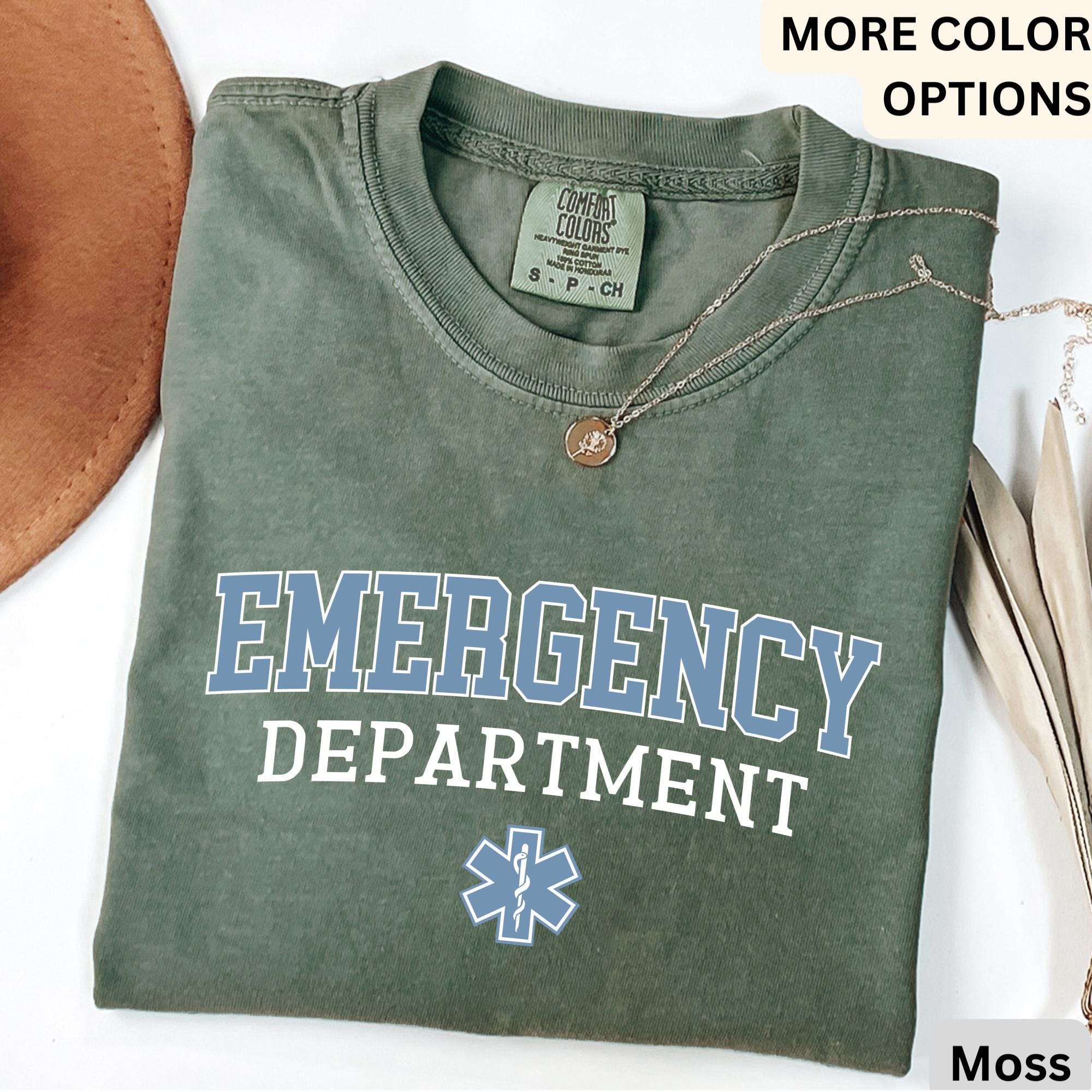 Emergency Department Comfort Colors® Shirt, ER Nurse T-Shirt, Emergency Medicine Nurse Tee, Emergency Nurse, Gift for Nurse