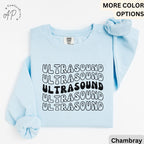 Retro Ultrasound Tech Comfort Colors Sweatshirt: Sonography Student Gift
