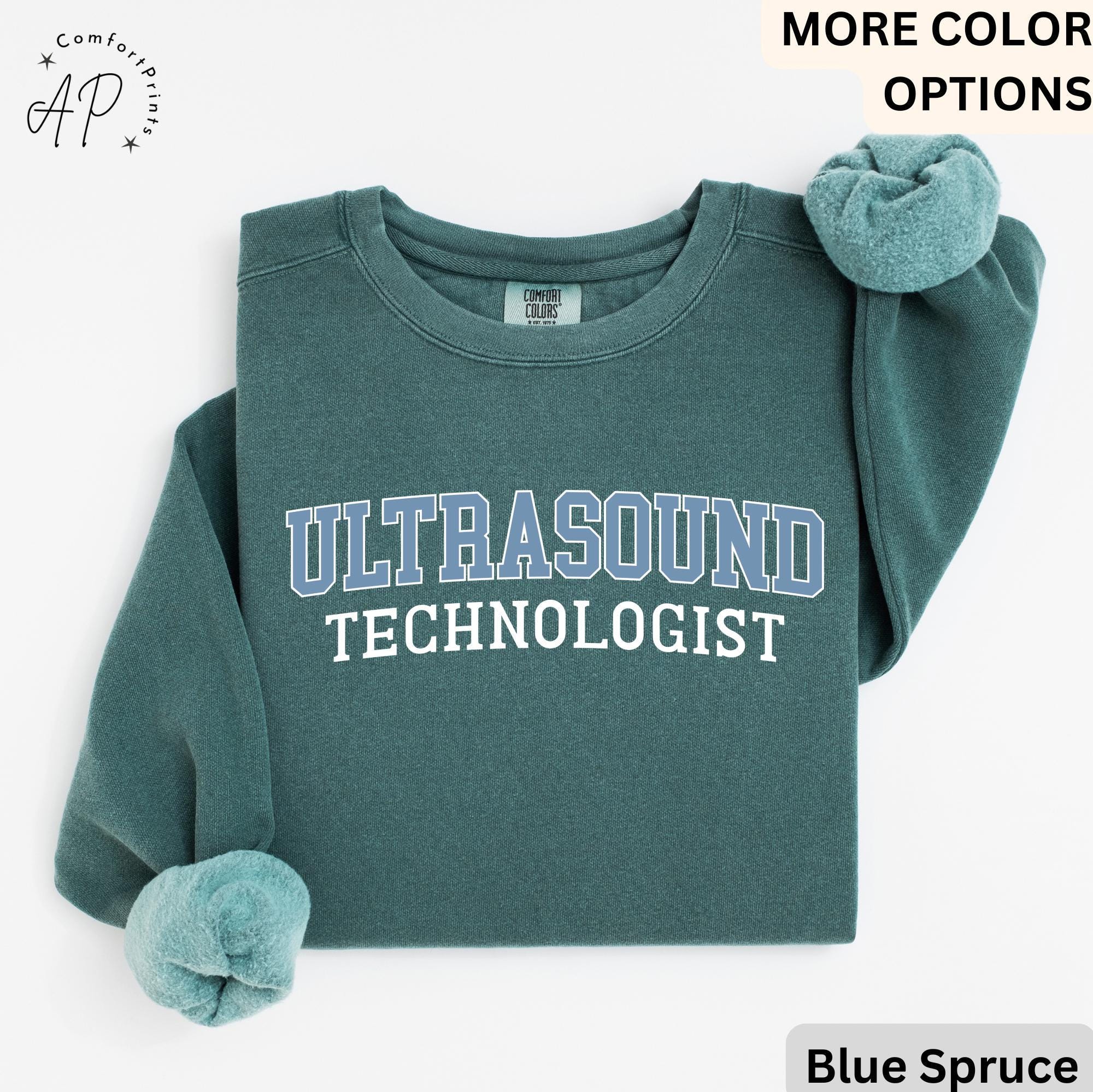 Ultrasound Tech Comfort Colors® Sweater, Ultrasound Technologist Sweater, Gift for Sonography Grad Student, Radiology Department
