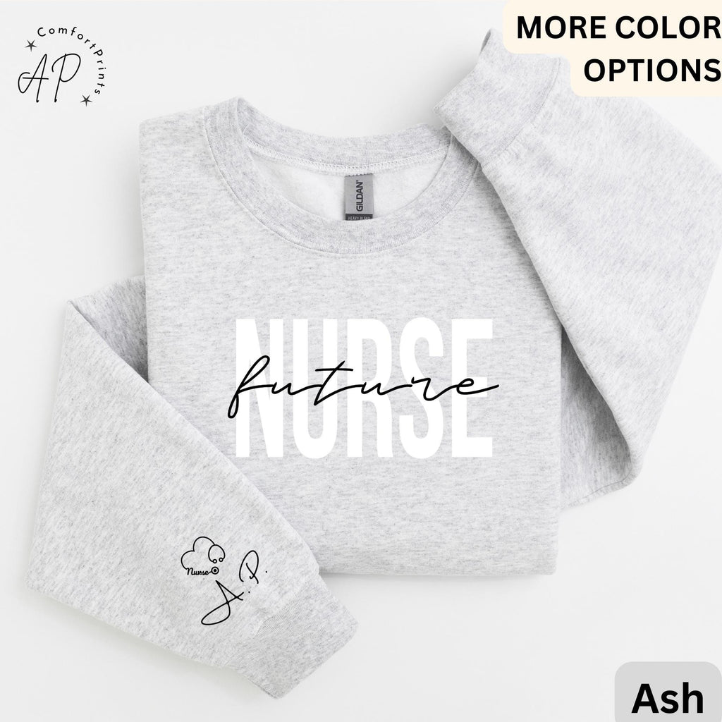 Personalized Future Nurse Sweatshirt, Nursing School Student Sweater, Registered Nurse Grad Shirt, Nurse in Training Hoodie