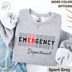 Emergency Department Sweatshirt, ER Nurse Sweater, Emergency Medicine Nurse, Emergency Nurse, Gift for Nurse