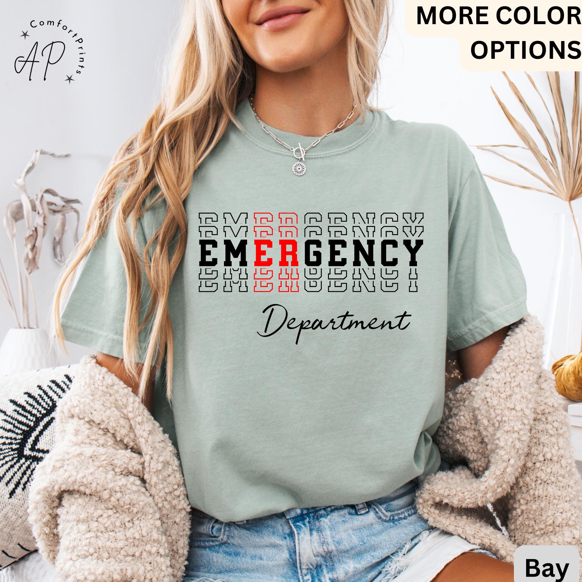Emergency Department Comfort Colors® T-Shirt, ER Nurse Shirt, Emergency Medicine Nurse Tee, Emergency Nurse, Gift for Nurse