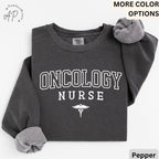 Oncology Nurse Comfort Colors® Sweatshirt, Cancer Nurse Sweater, Radiation Oncologist Team, RN Nurse Gift, Cancer Awareness