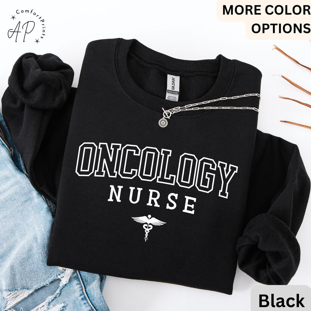 Oncology Nurse Sweatshirt, Cancer Nurse Sweater, Radiation Oncologist Team, RN Nurse Gift, Cancer Awareness