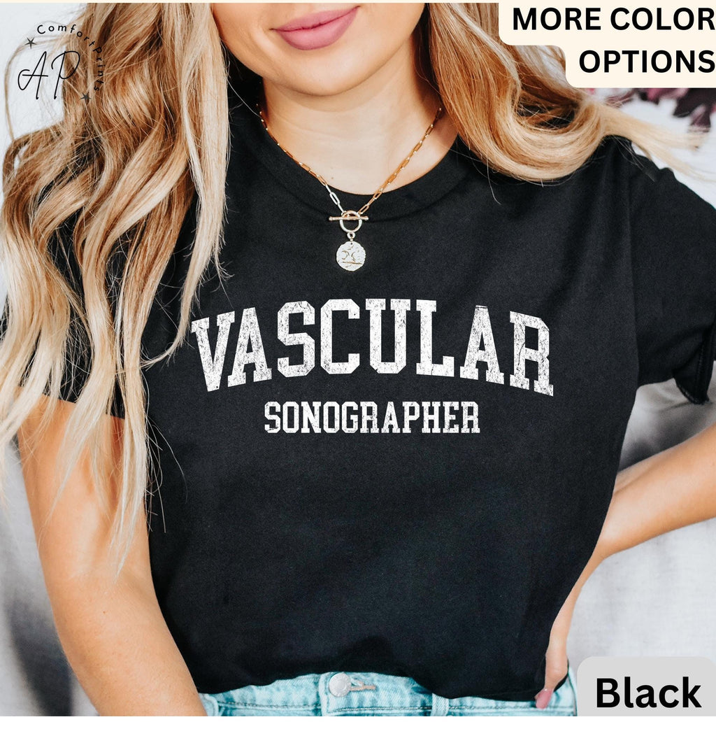 Vascular Sonographer Shirt, Vascular Tech T-Shirt, Sonography Graduate Tee, Cardiac Sonographer, Radiologic Tech