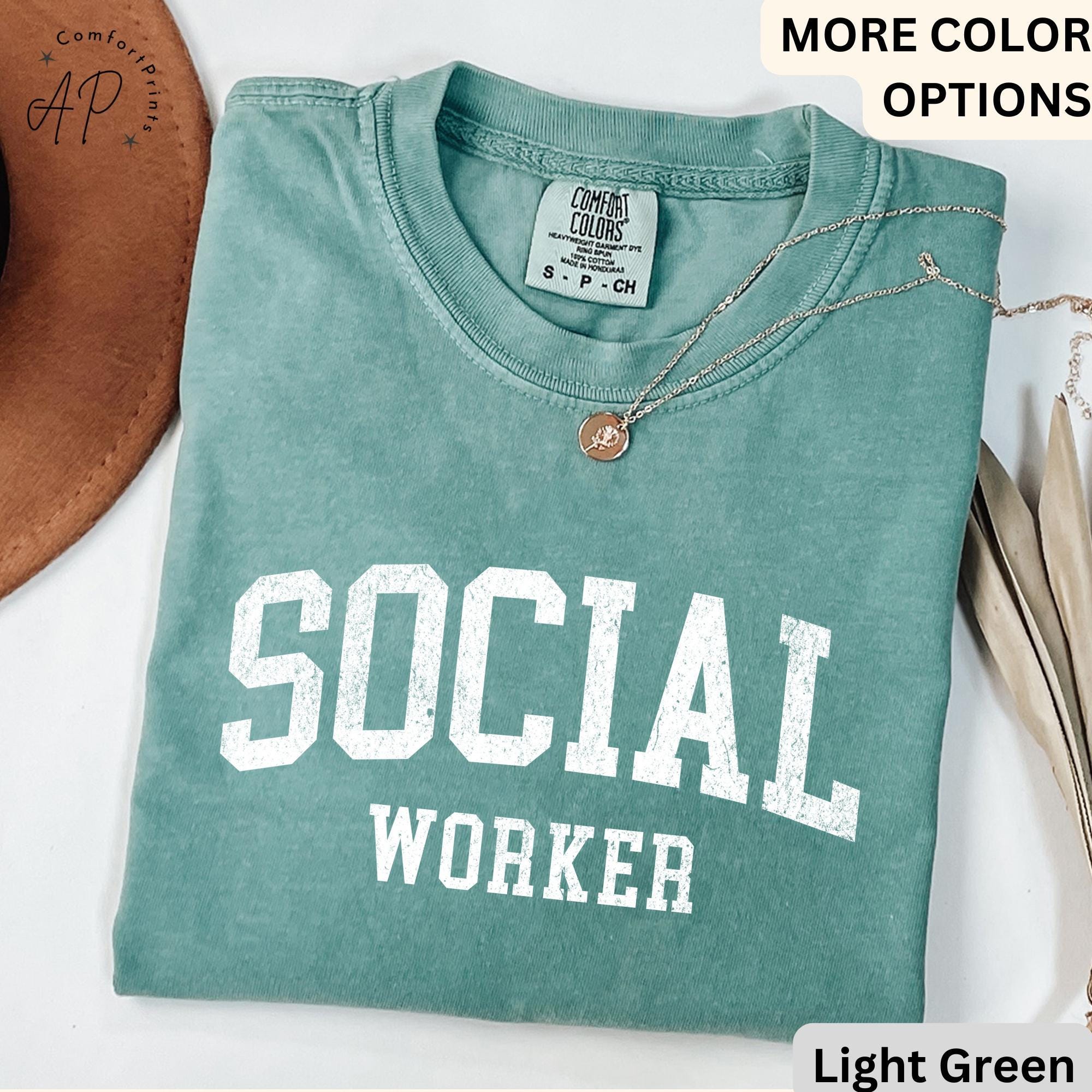Social Worker Comfort Colors® Shirt, School Counselor T-Shirt, School Social Worker Tee, Gifts For LSW MSW