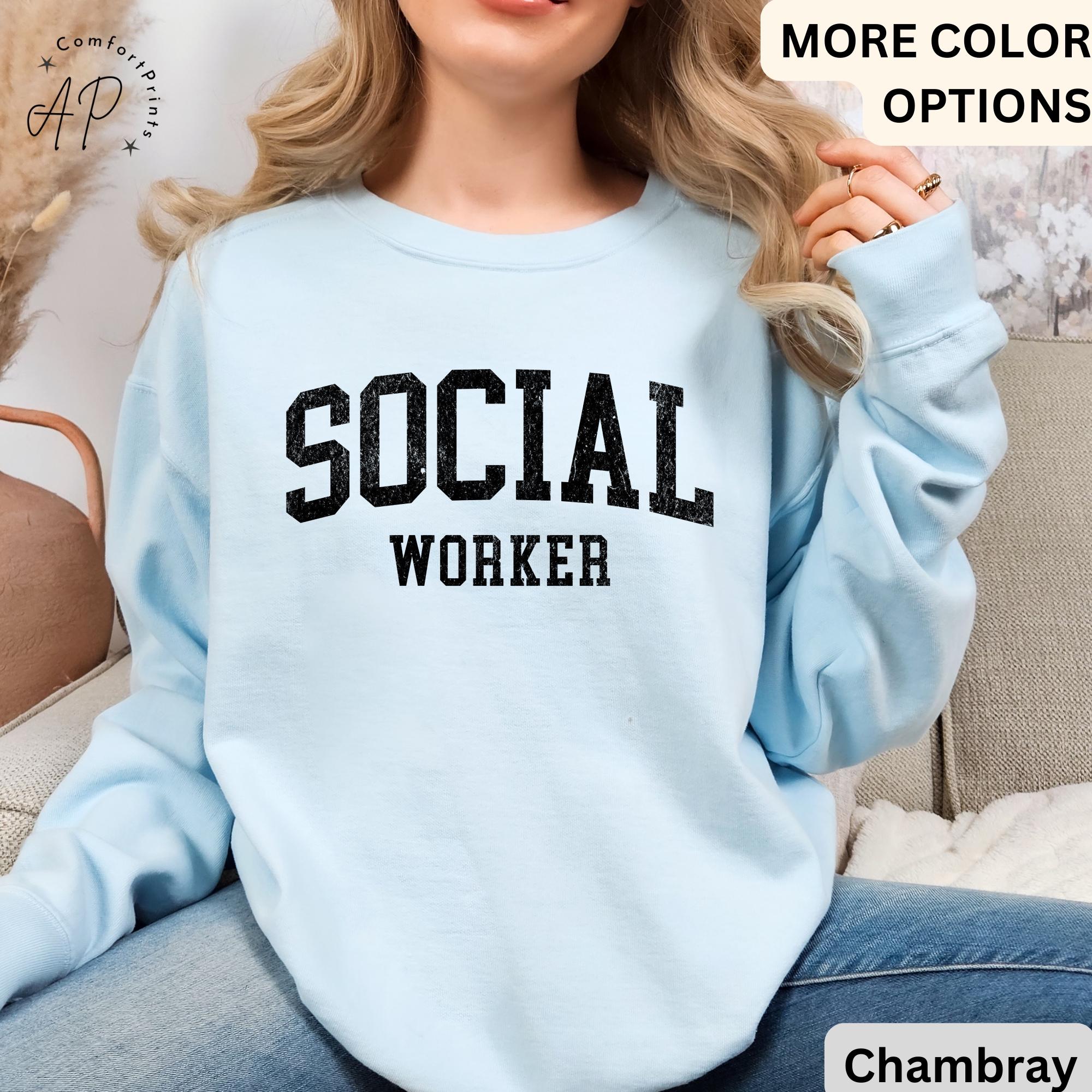 Social Worker Comfort Colors® Sweatshirt, School Counselor Sweater, School Social Worker, Gifts For LSW MSW