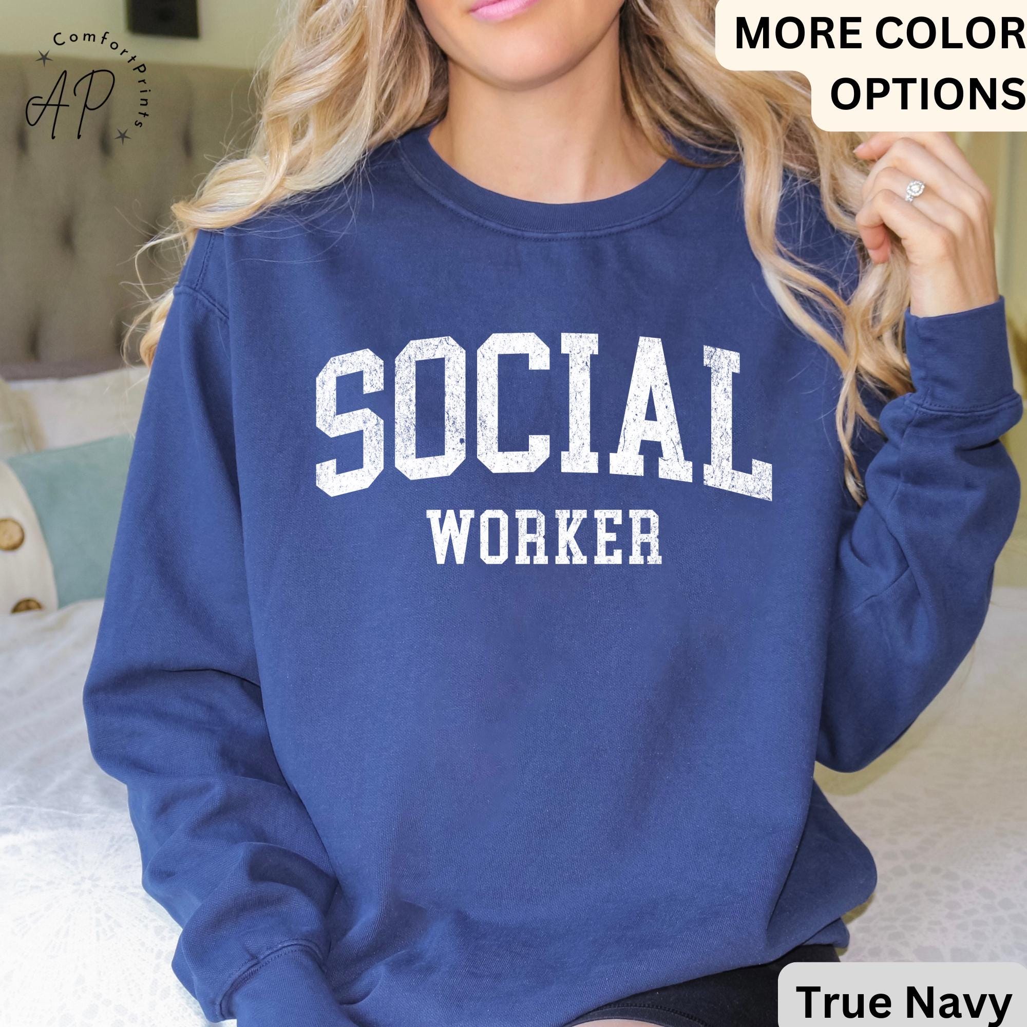 Social Worker Comfort Colors® Sweatshirt, School Counselor Sweater, School Social Worker, Gifts For LSW MSW