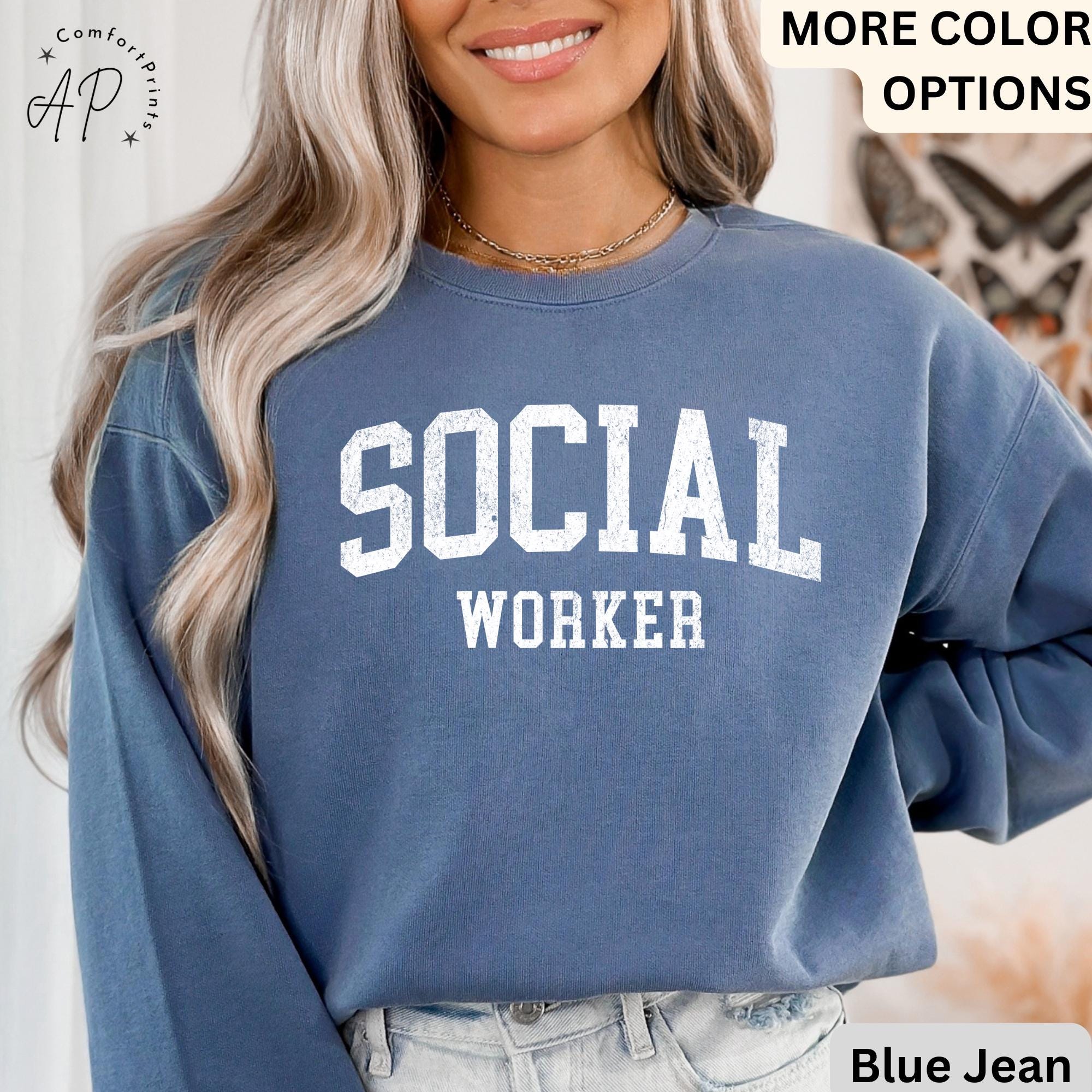 Social Worker Comfort Colors® Sweatshirt, School Counselor Sweater, School Social Worker, Gifts For LSW MSW