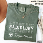 Radiology Comfort Colors® Shirt, Radiology Department T-Shirt, RAD Tech Tee, Gift for Xray Tech, MRI, CT, Mammography