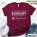 Radiology Shirt, Radiology Department T-Shirt, RAD Tech Tee, Gift for Xray Tech, MRI, CT, Mammography