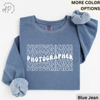Photographer Retro Comfort Colors® Sweatshirt, Photography Lover Sweater, Gift For Photographer, Camera Professional