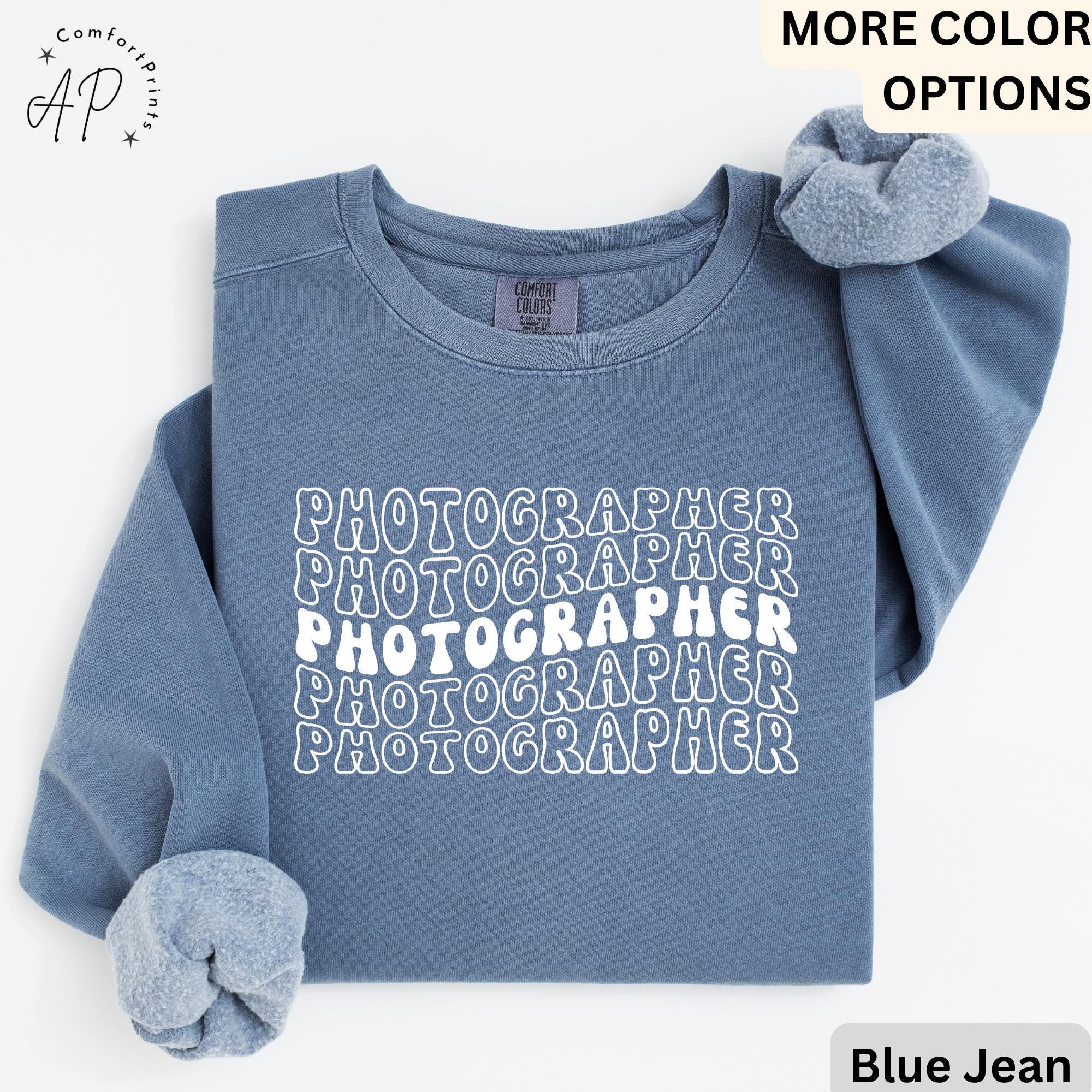 Photographer Retro Comfort Colors® Sweatshirt, Photography Lover Sweater, Gift For Photographer, Camera Professional