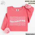 Photographer Retro Comfort Colors® Sweatshirt, Photography Lover Sweater, Gift For Photographer, Camera Professional