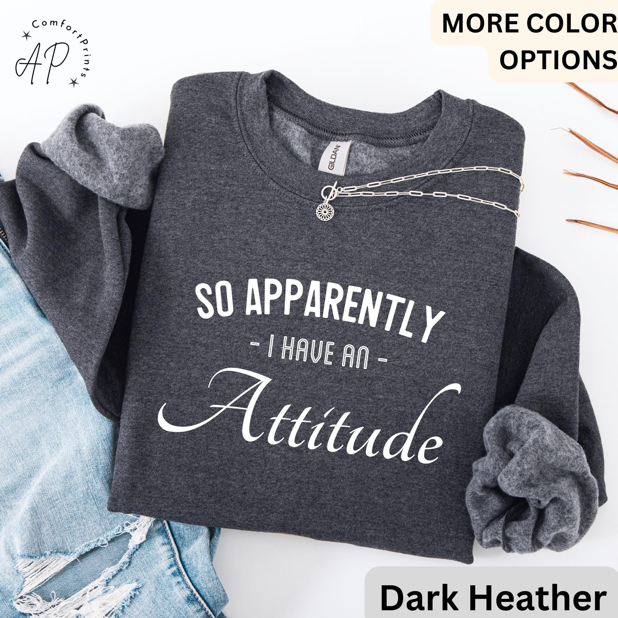 So Apparently I Have an Attitude Sweatshirt | Funny Anti-Social Sweater | Sassy Girl Hoodie | Funny Women Saying Long Sleeve | Mother's Day