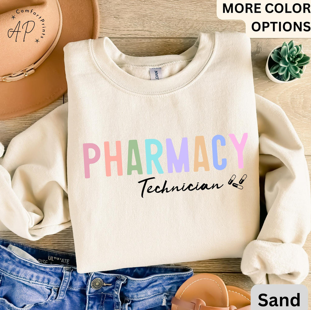 Pharmacy Technician Sweater, Pharmacy Gift Sweatshirt, RX Pharmacy Tech Shirt, Pharmacy Squad T-Shirt, Pharmacy Student Tee