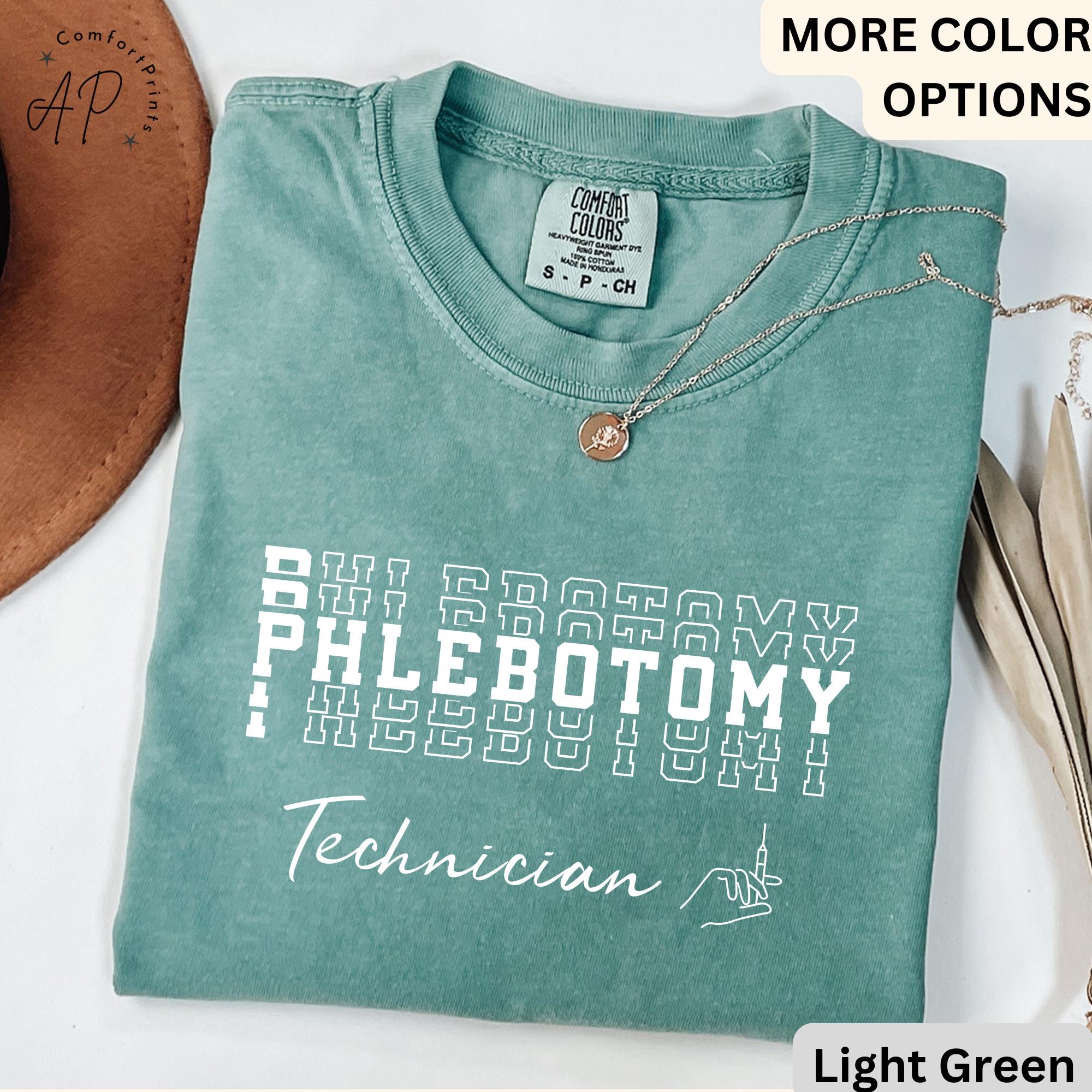 Phlebotomy Technician Comfort Colors® Shirt, Phlebotomist T-Shirt, Laboratory Tech Tee, Gift for Phlebotomy Tech