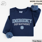 Emergency Department Comfort Colors® Sweater, ER Nurse Sweatshirt, Emergency Medicine Nurse, Emergency Nurse, Gift for Nurse