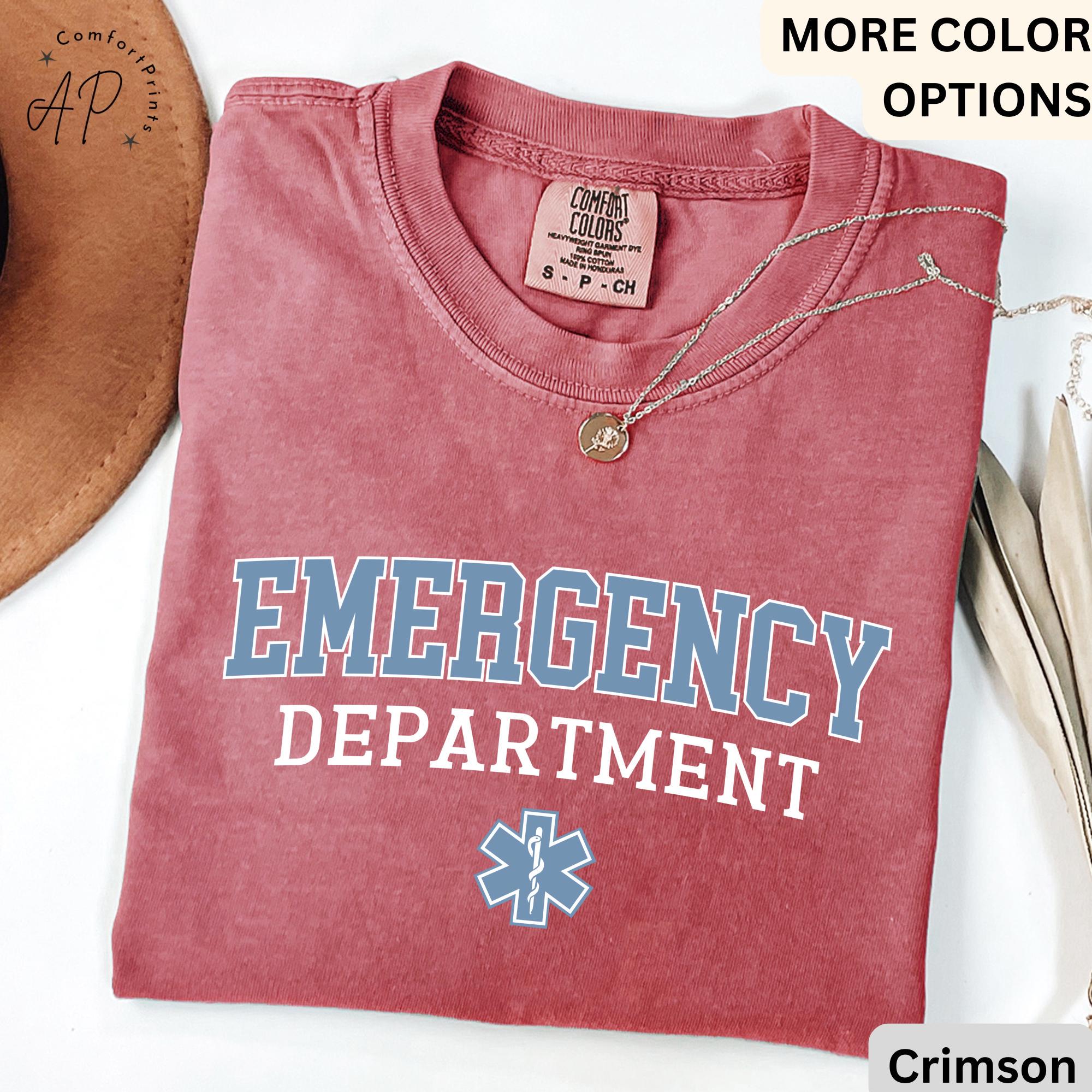 Emergency Department Comfort Colors® Shirt, ER Nurse T-Shirt, Emergency Medicine Nurse Tee, Emergency Nurse, Gift for Nurse
