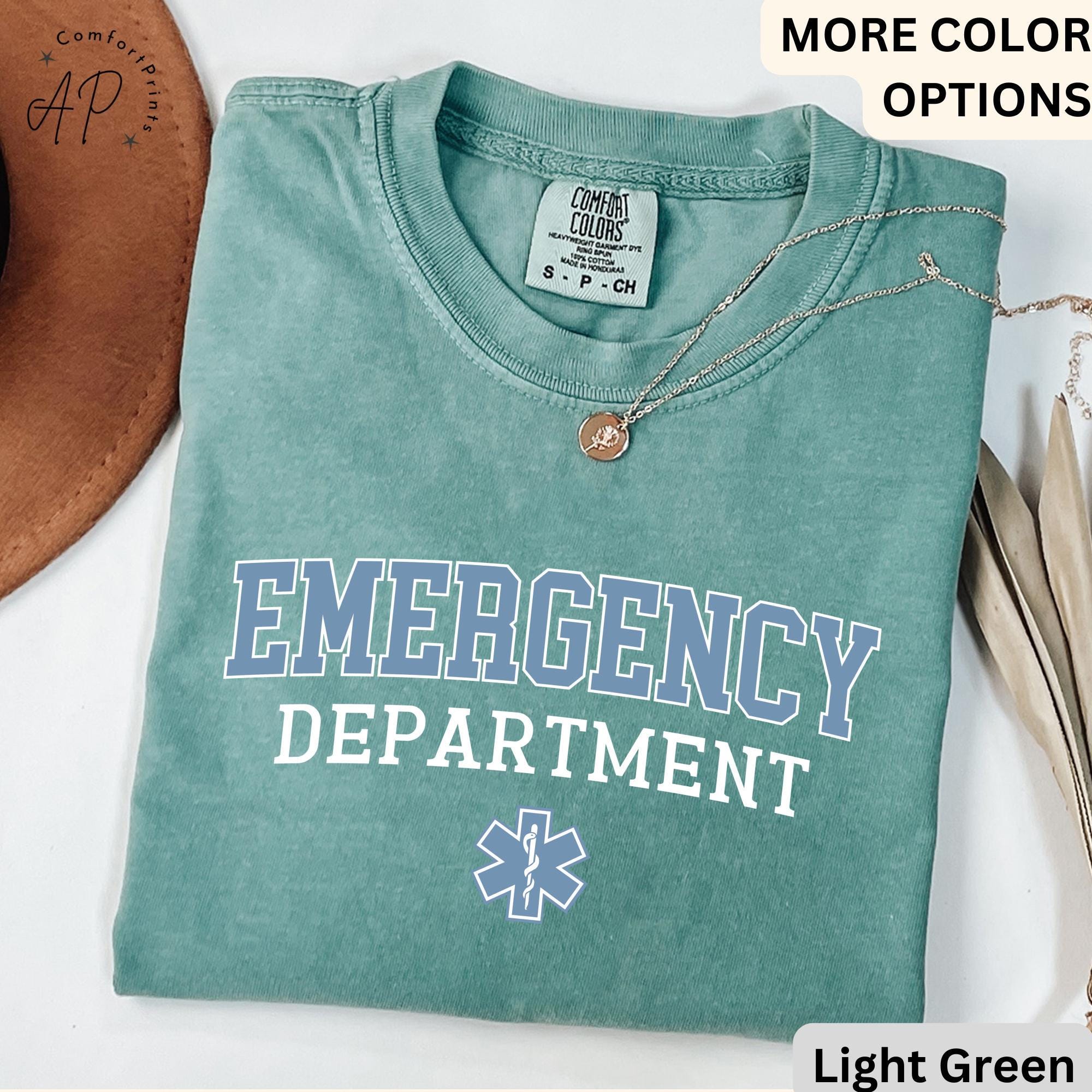 Emergency Department Comfort Colors® Shirt, ER Nurse T-Shirt, Emergency Medicine Nurse Tee, Emergency Nurse, Gift for Nurse