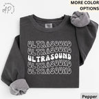 Retro Ultrasound Tech Comfort Colors Sweatshirt: Sonography Student Gift