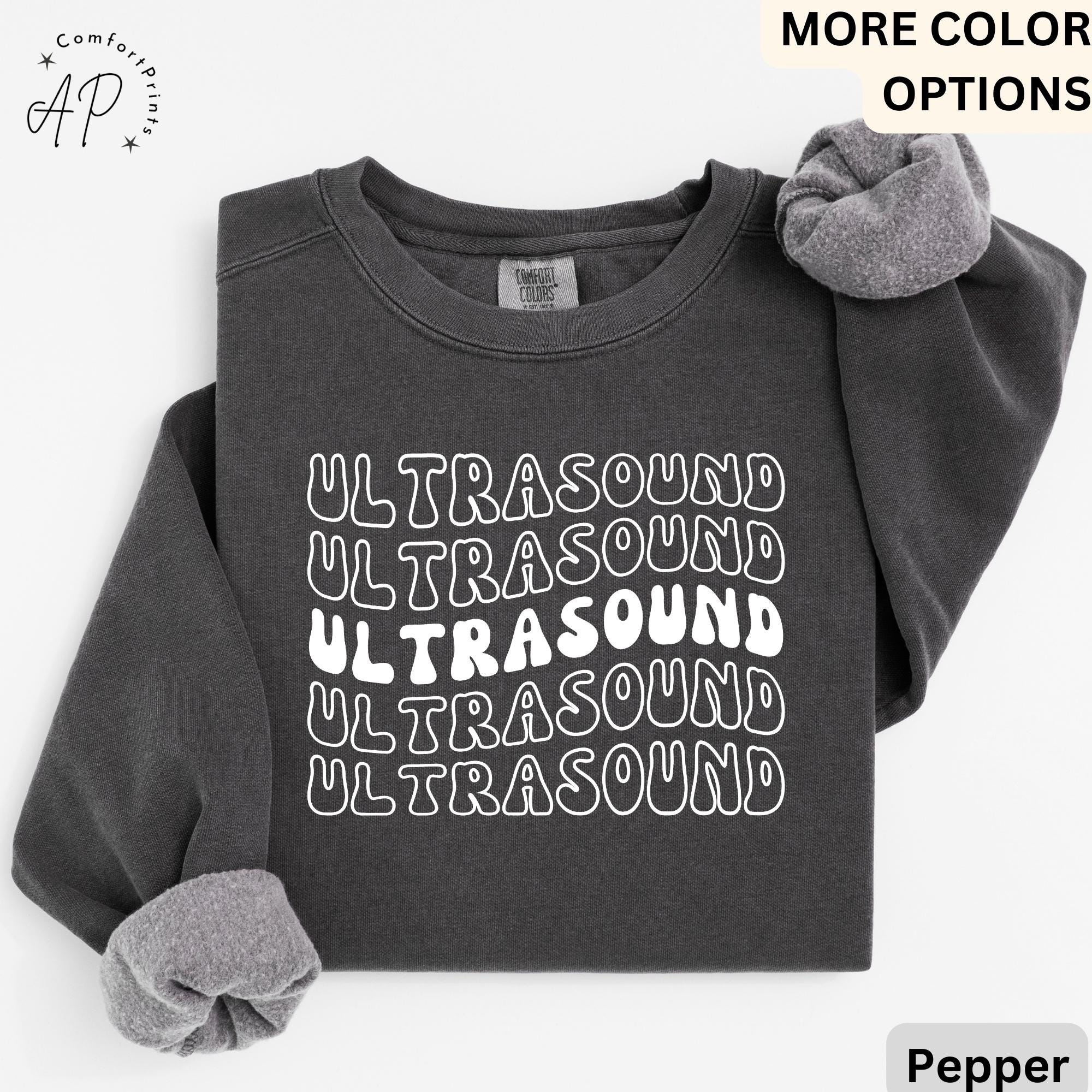 Retro Ultrasound Tech Comfort Colors Sweatshirt: Sonography Student Gift