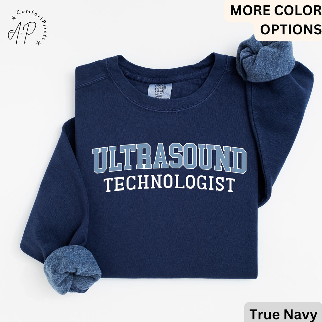 Ultrasound Tech Comfort Colors® Sweater, Ultrasound Technologist Sweater, Gift for Sonography Grad Student, Radiology Department