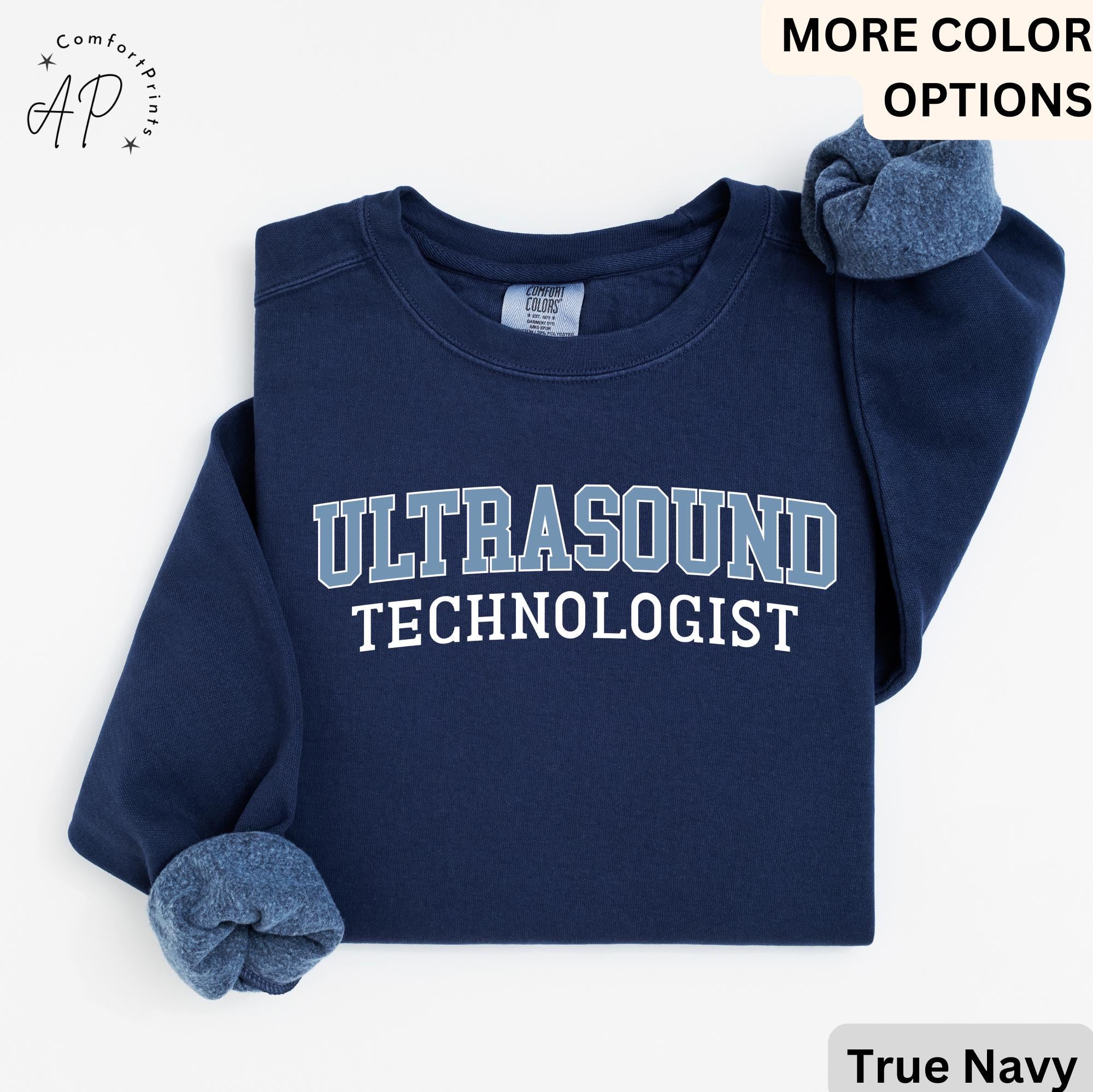 Ultrasound Tech Comfort Colors® Sweater, Ultrasound Technologist Sweater, Gift for Sonography Grad Student, Radiology Department