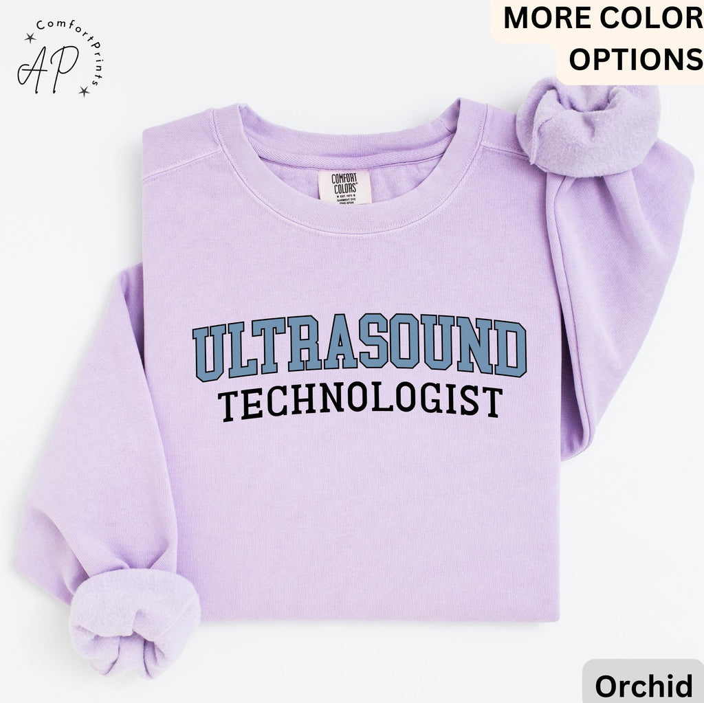 Ultrasound Tech Comfort Colors® Sweater, Ultrasound Technologist Sweater, Gift for Sonography Grad Student, Radiology Department