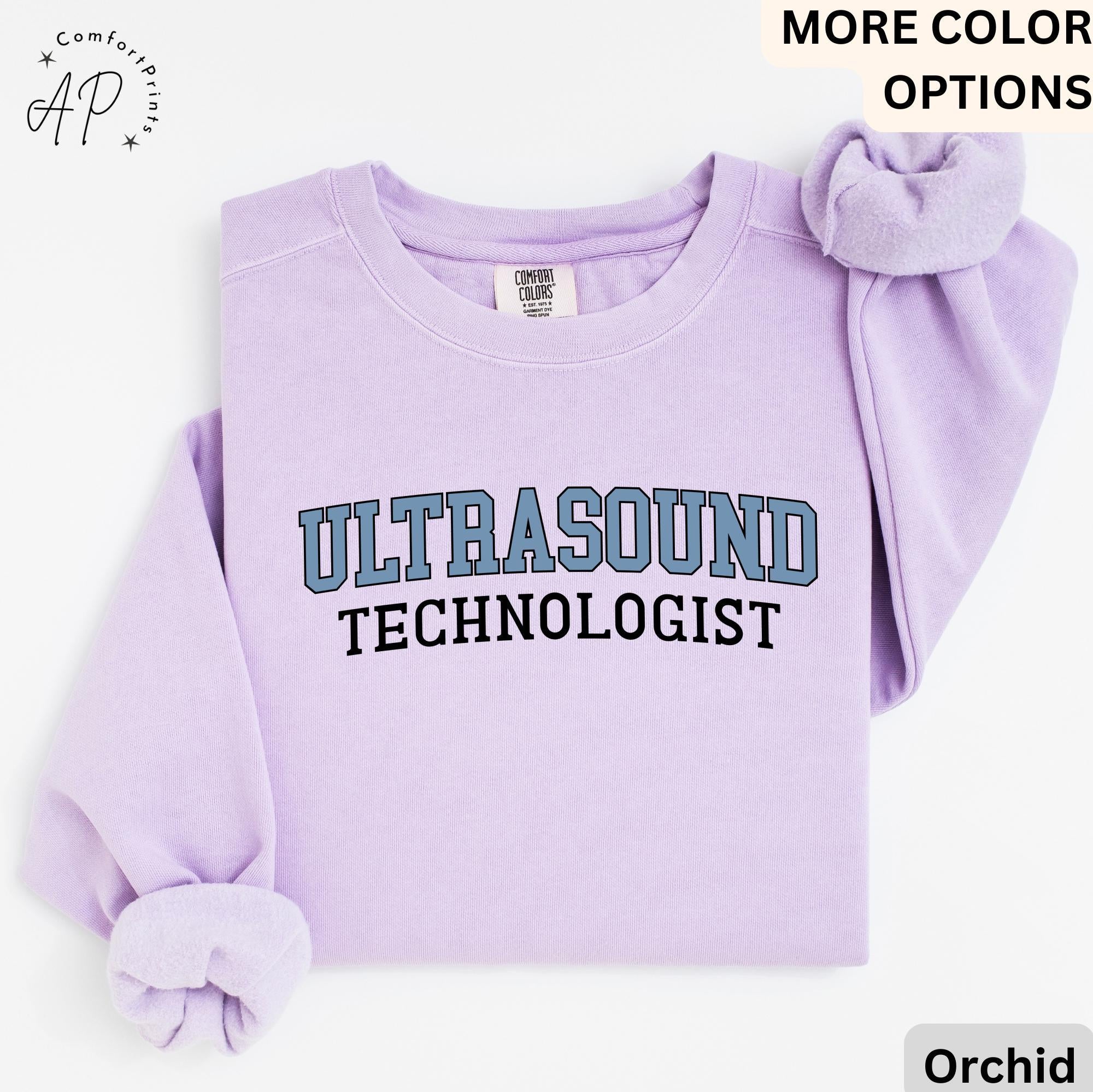 Ultrasound Tech Comfort Colors® Sweater, Ultrasound Technologist Sweater, Gift for Sonography Grad Student, Radiology Department