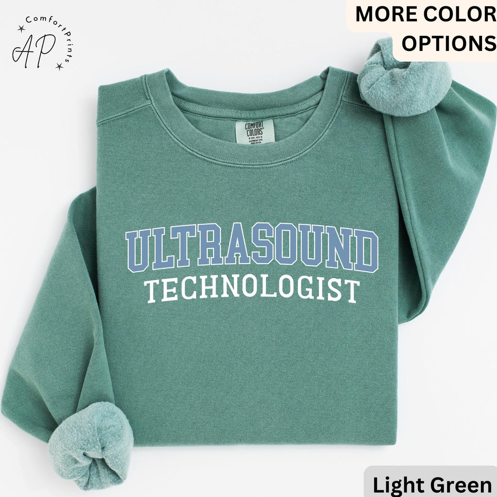Ultrasound Tech Comfort Colors® Sweater, Ultrasound Technologist Sweater, Gift for Sonography Grad Student, Radiology Department