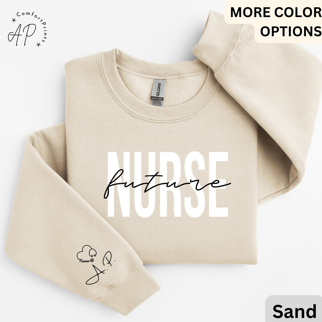 Personalized Future Nurse Sweatshirt, Nursing School Student Sweater, Registered Nurse Grad Shirt, Nurse in Training Hoodie