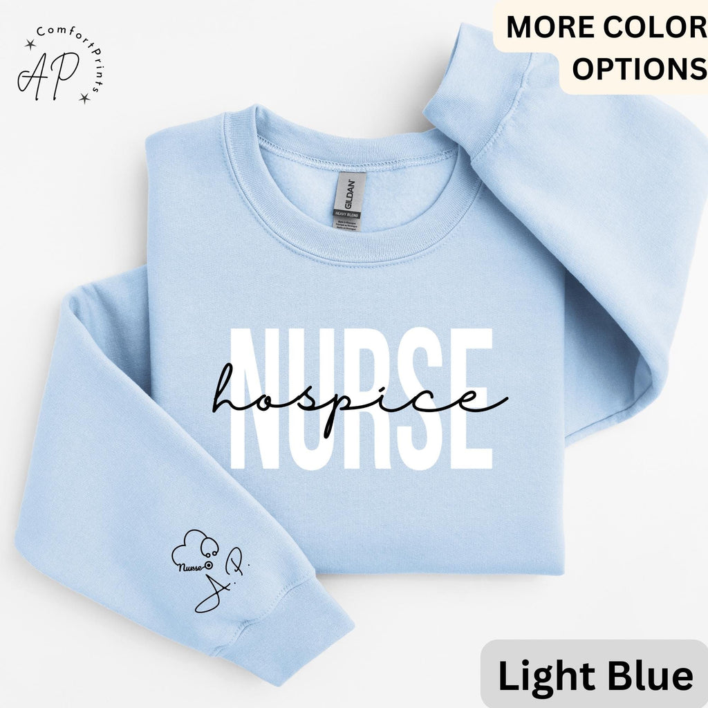 Personalized Hospice Nurse Sweatshirt, Hospice Squad Sweater, RN Nursing Student Shirt, Nurse School Graduation T-Shirt, Nurse Appreciation
