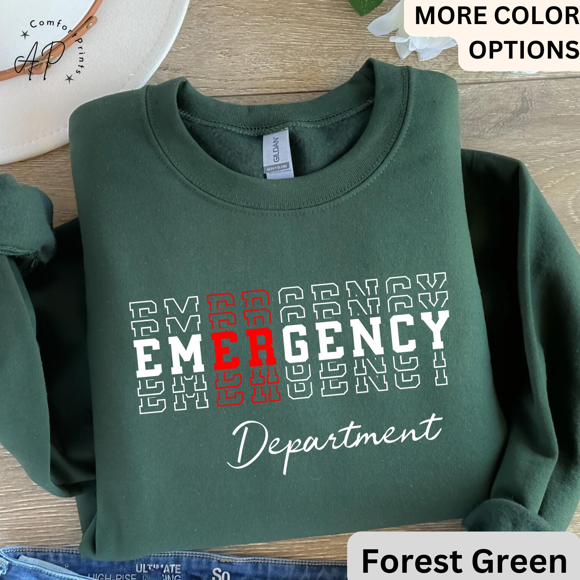 Emergency Department Sweatshirt, ER Nurse Sweater, Emergency Medicine Nurse, Emergency Nurse, Gift for Nurse