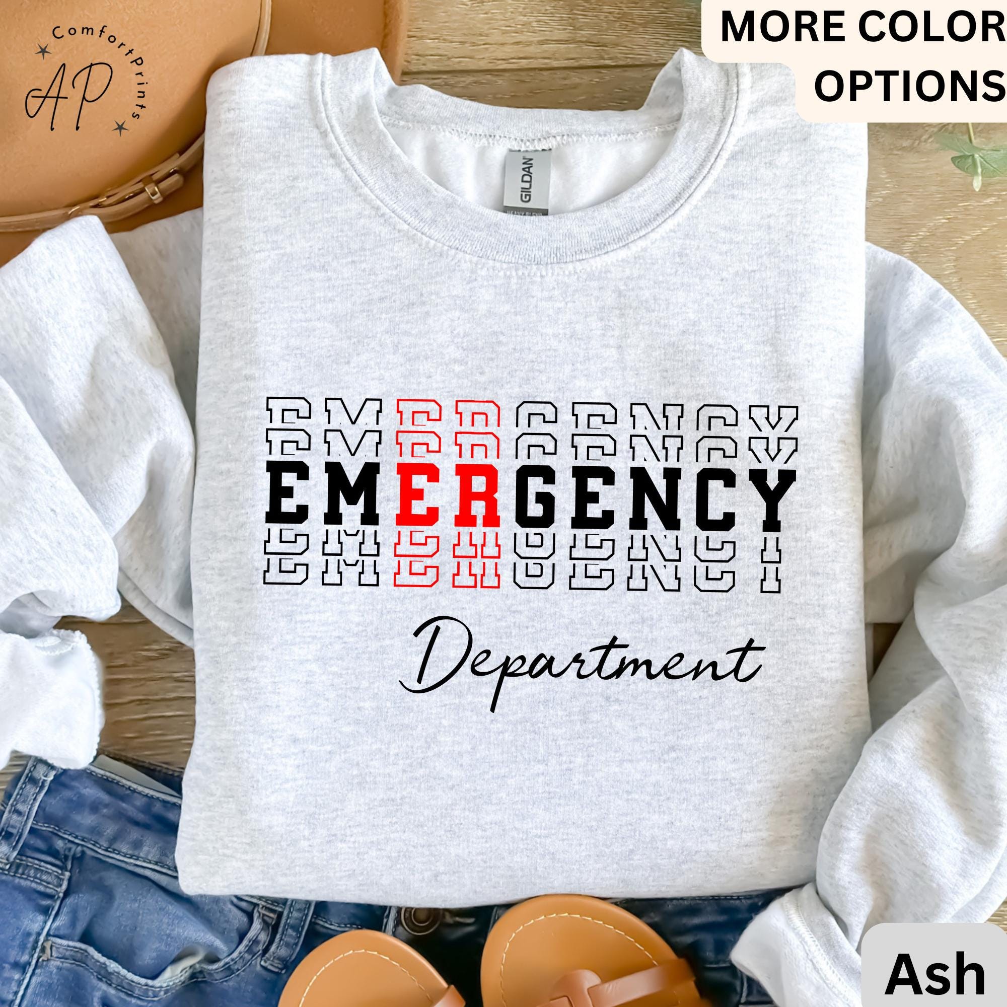 Emergency Department Sweatshirt, ER Nurse Sweater, Emergency Medicine Nurse, Emergency Nurse, Gift for Nurse