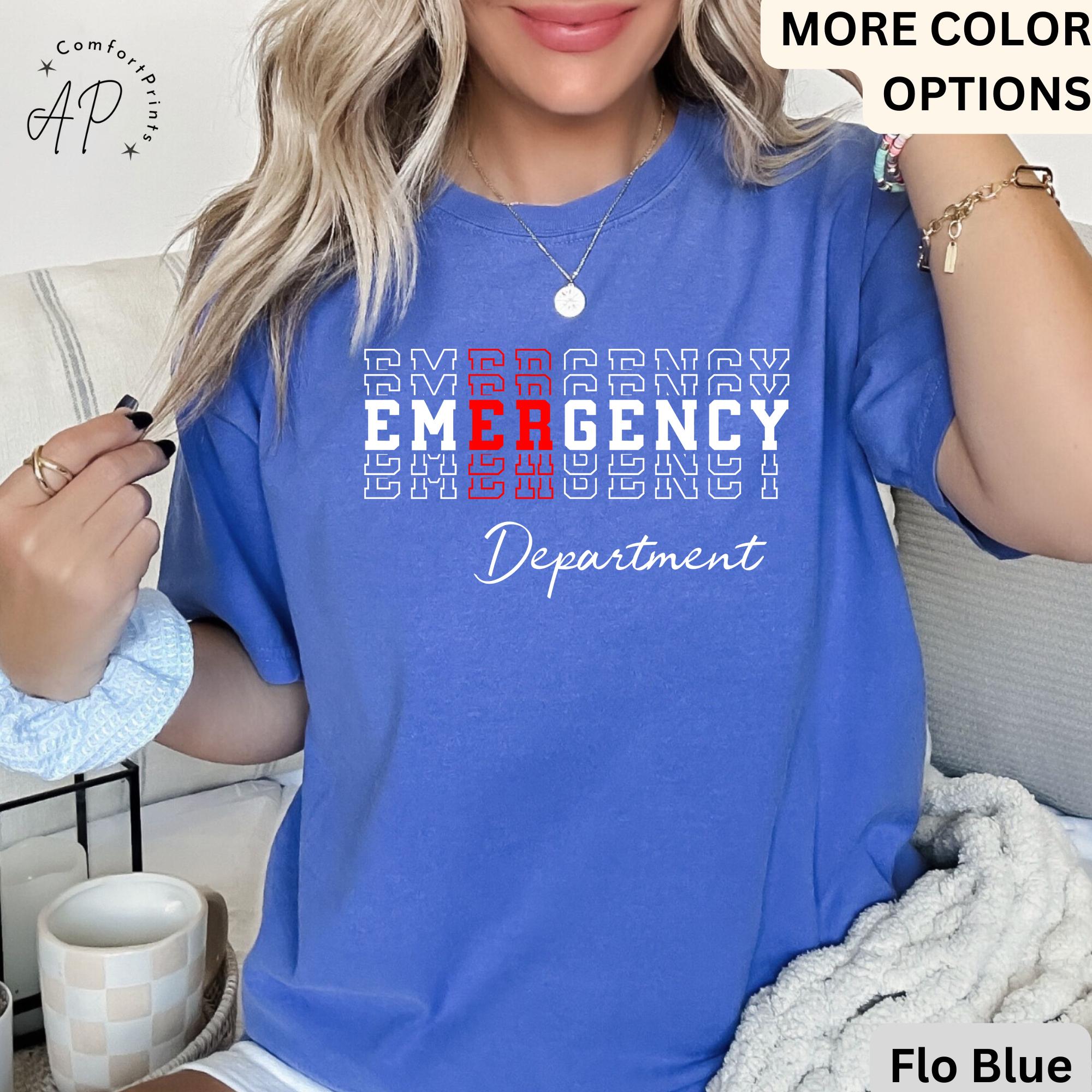 Emergency Department Comfort Colors® T-Shirt, ER Nurse Shirt, Emergency Medicine Nurse Tee, Emergency Nurse, Gift for Nurse