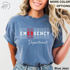 Emergency Department Comfort Colors® T-Shirt, ER Nurse Shirt, Emergency Medicine Nurse Tee, Emergency Nurse, Gift for Nurse