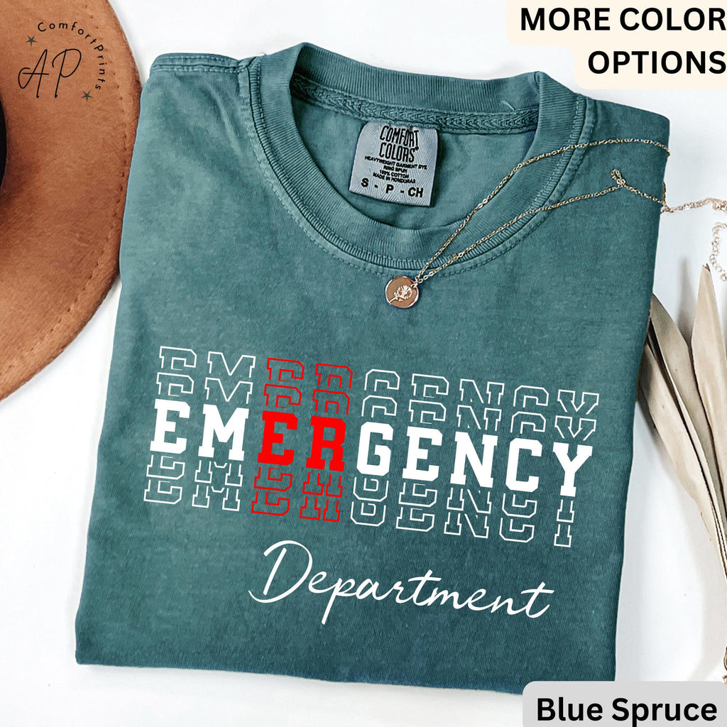 Emergency Department Comfort Colors® T-Shirt, ER Nurse Shirt, Emergency Medicine Nurse Tee, Emergency Nurse, Gift for Nurse