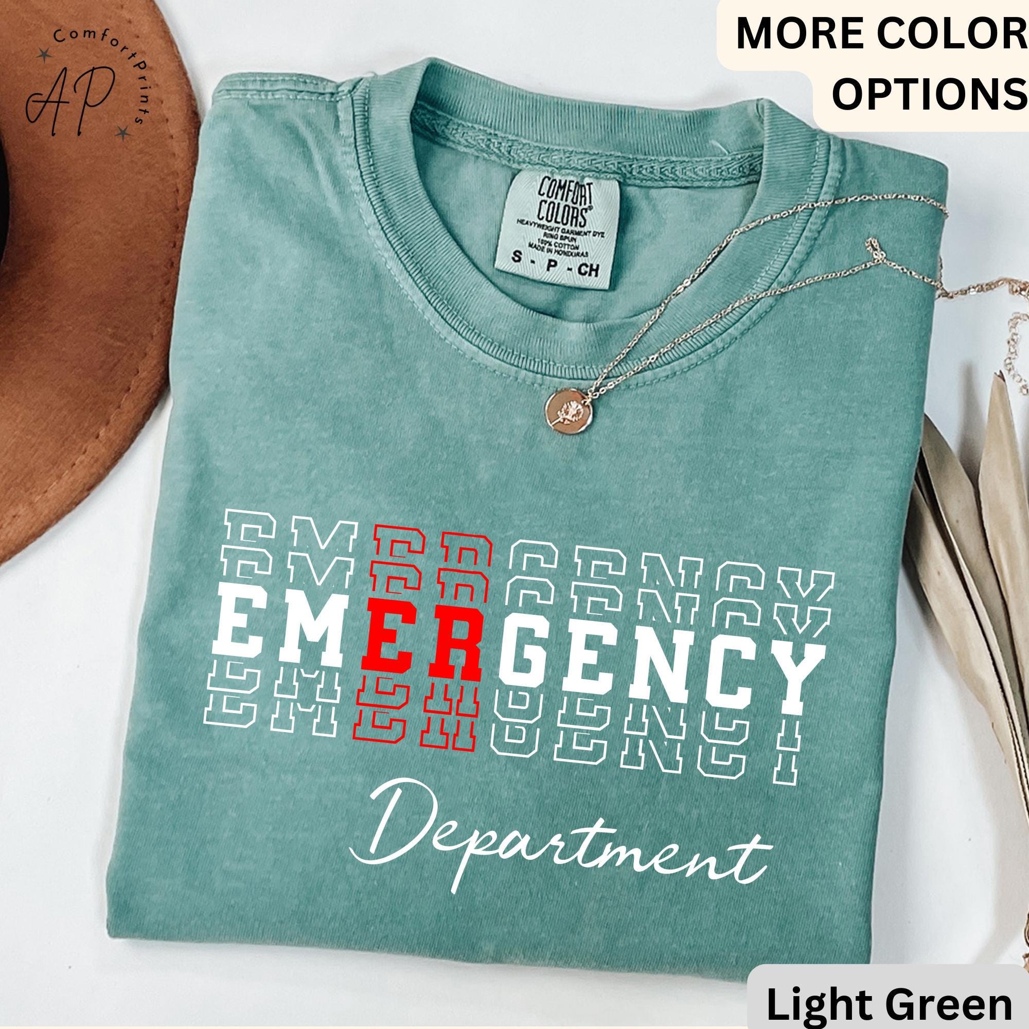 Emergency Department Comfort Colors® T-Shirt, ER Nurse Shirt, Emergency Medicine Nurse Tee, Emergency Nurse, Gift for Nurse