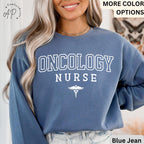 Oncology Nurse Comfort Colors® Sweatshirt, Cancer Nurse Sweater, Radiation Oncologist Team, RN Nurse Gift, Cancer Awareness