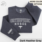 Personalized Orthopedic Nurse Sweatshirt, Ortho Nurse Sweater, Gift for Nursing Student, Custom Orthopedist Hoodie