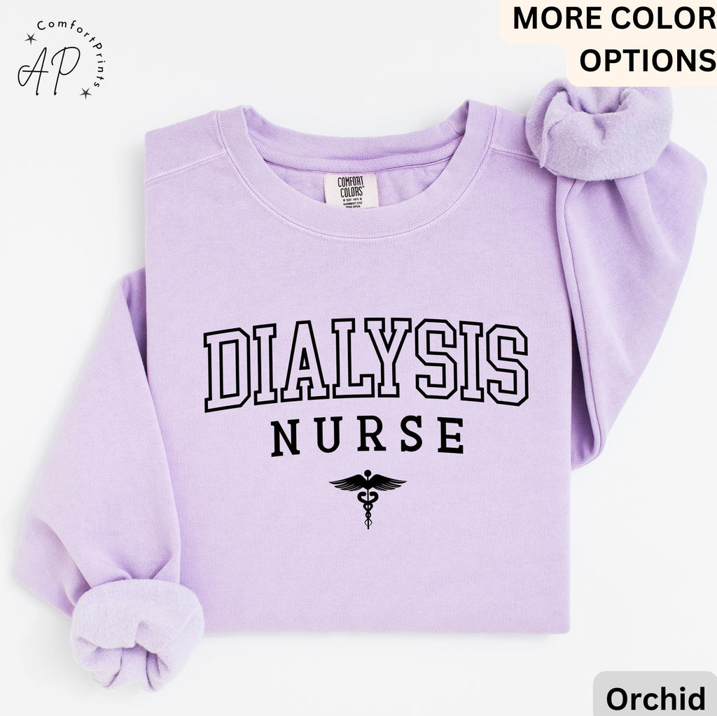Dialysis Nurse Comfort Colors® Sweatshirt, Nephrology Nurse Sweater, Registered Nurse Graduation, Custom RN Student