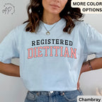 Registered Dietitian Comfort Colors® T-Shirt, Nutritionist Shirt, Gift for Dietitian Tee, Future Dietitian