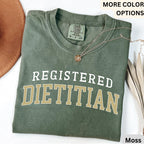 Registered Dietitian Comfort Colors® T-Shirt, Nutritionist Shirt, Gift for Dietitian Tee, Future Dietitian