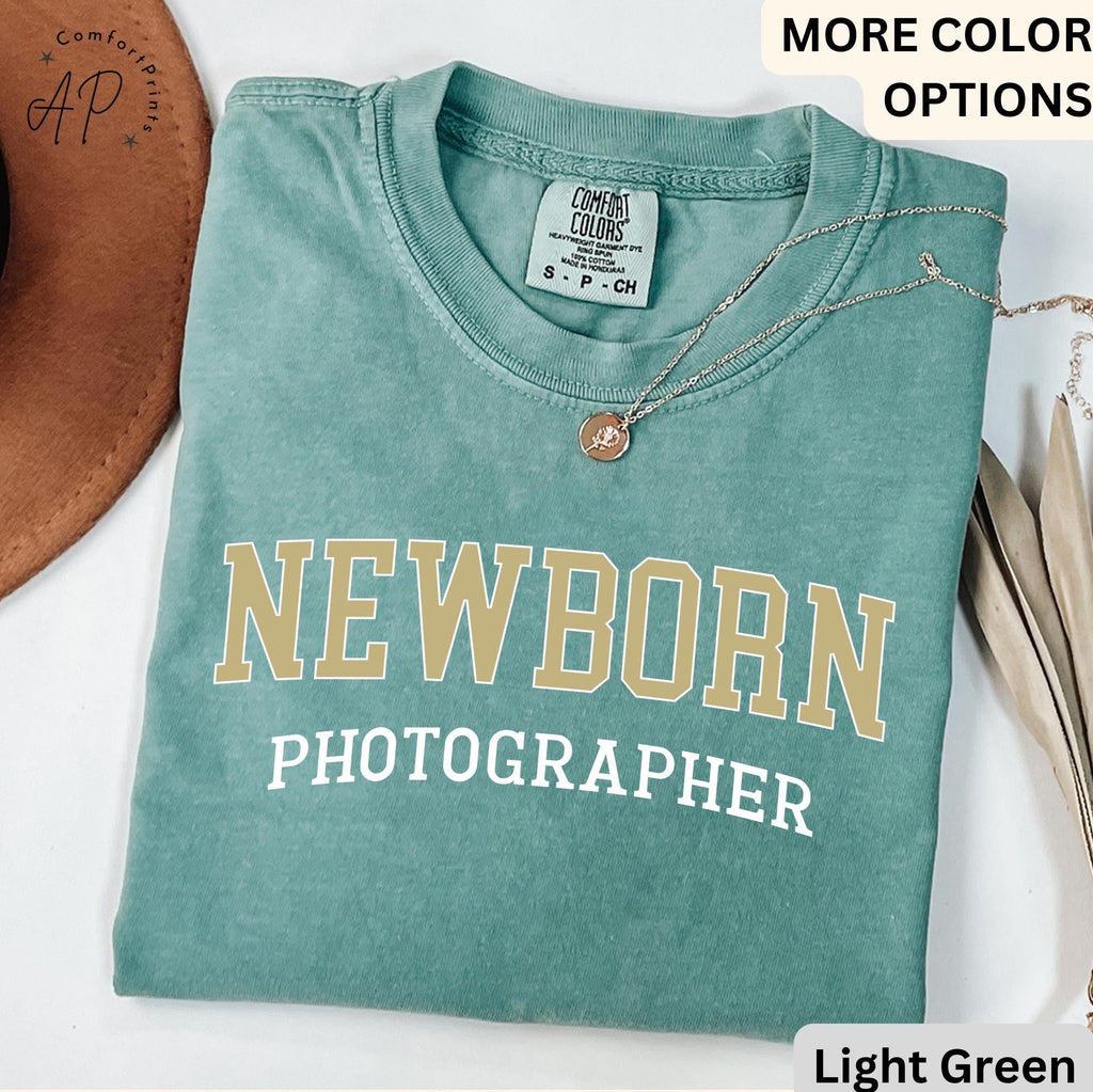 Newborn Photographer Comfort Colors® T-Shirt, Baby Photography Shirt, Baby Whisperer Tee