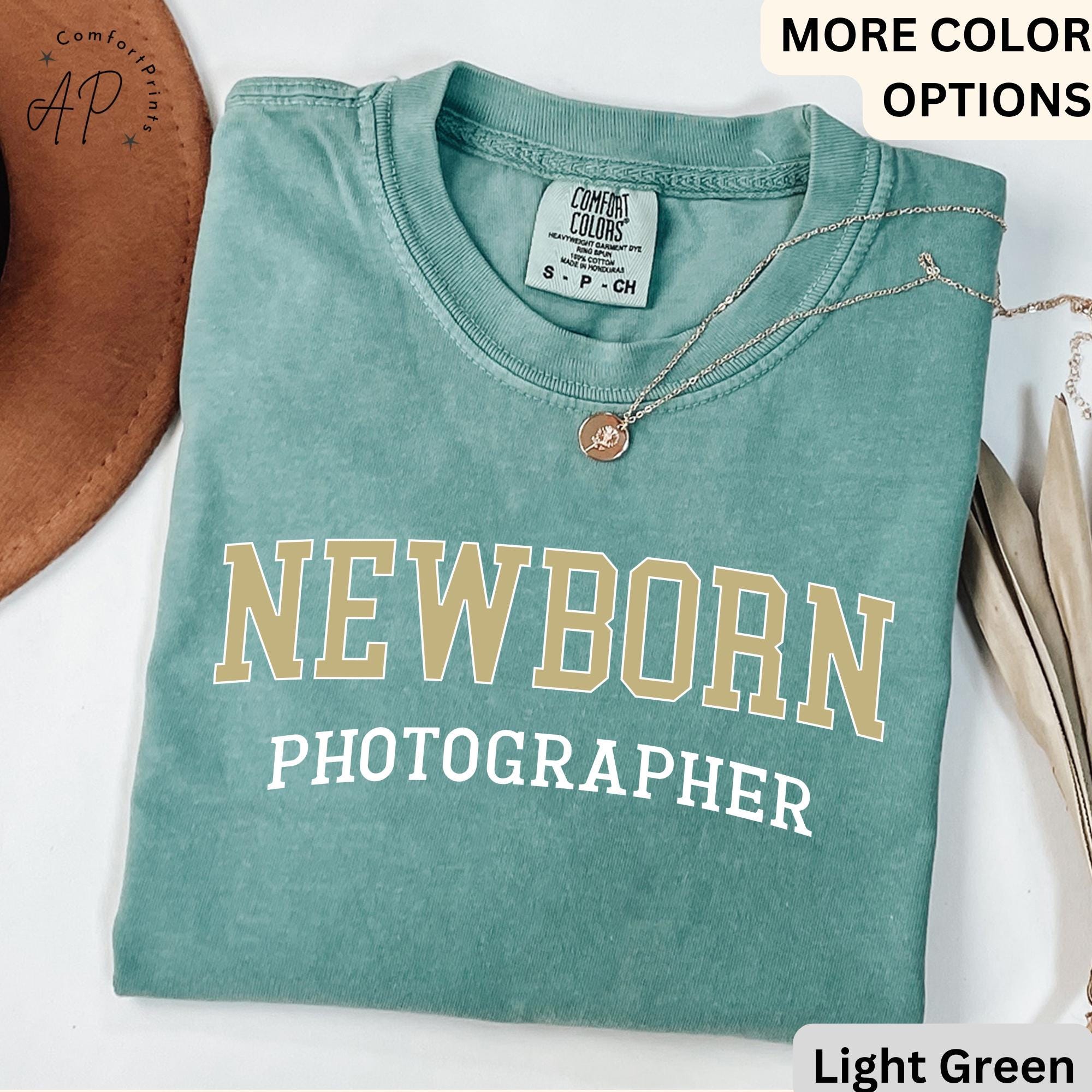Newborn Photographer Comfort Colors® T-Shirt, Baby Photography Shirt, Baby Whisperer Tee