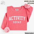 Activity Squad Comfort Colors Sweatshirt: Office Squad Gift