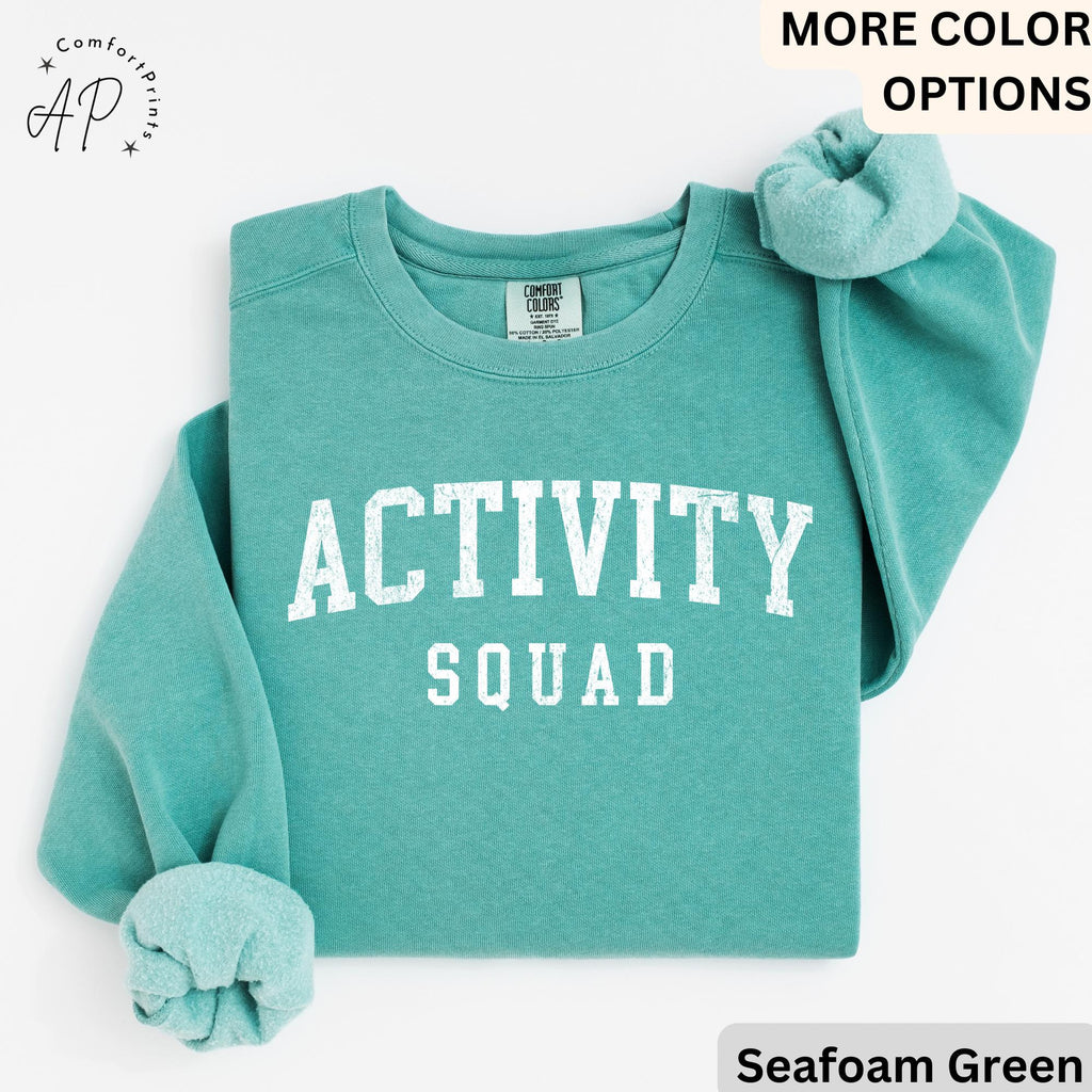 Activity Squad Comfort Colors Sweatshirt: Office Squad Gift