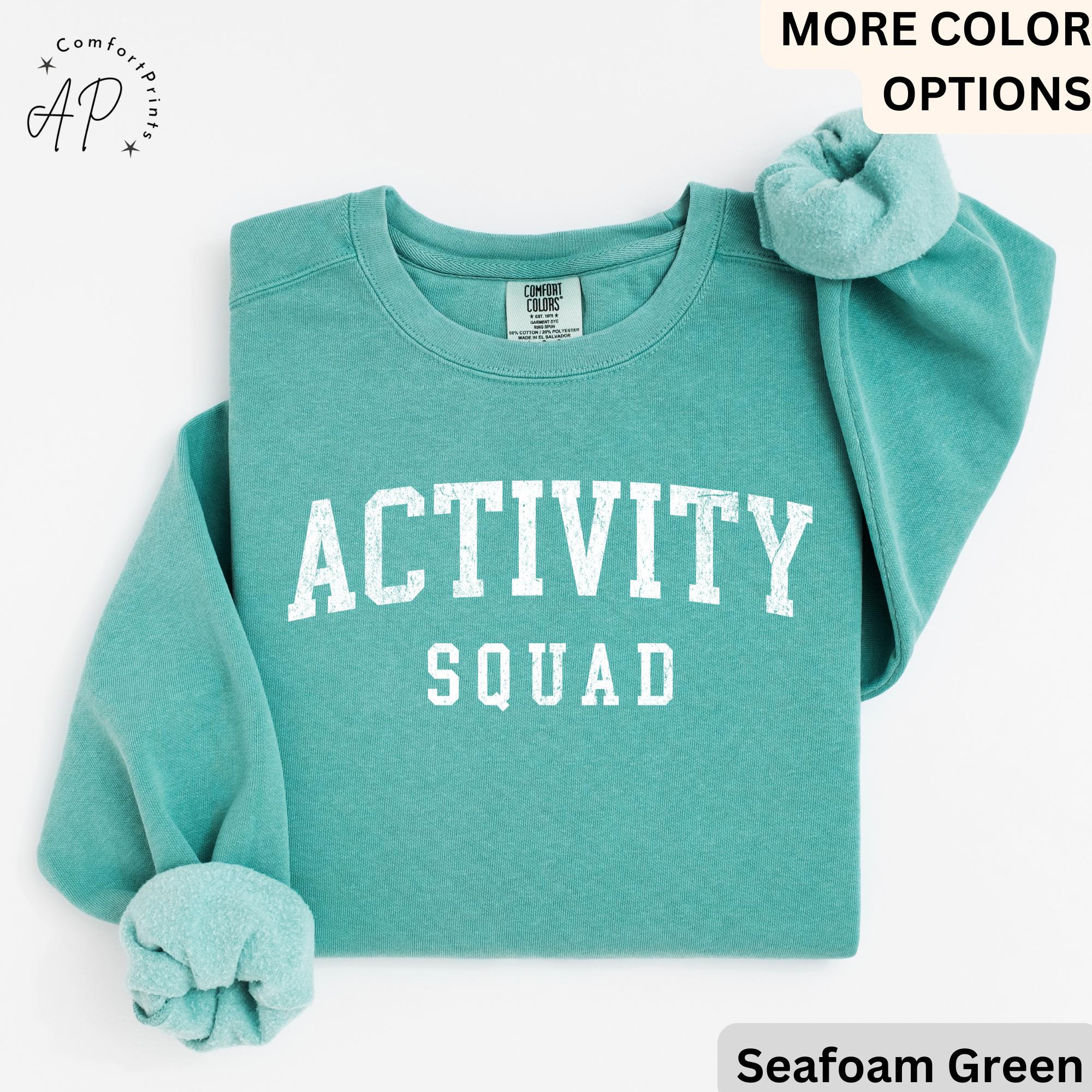 Activity Squad Comfort Colors Sweatshirt: Office Squad Gift