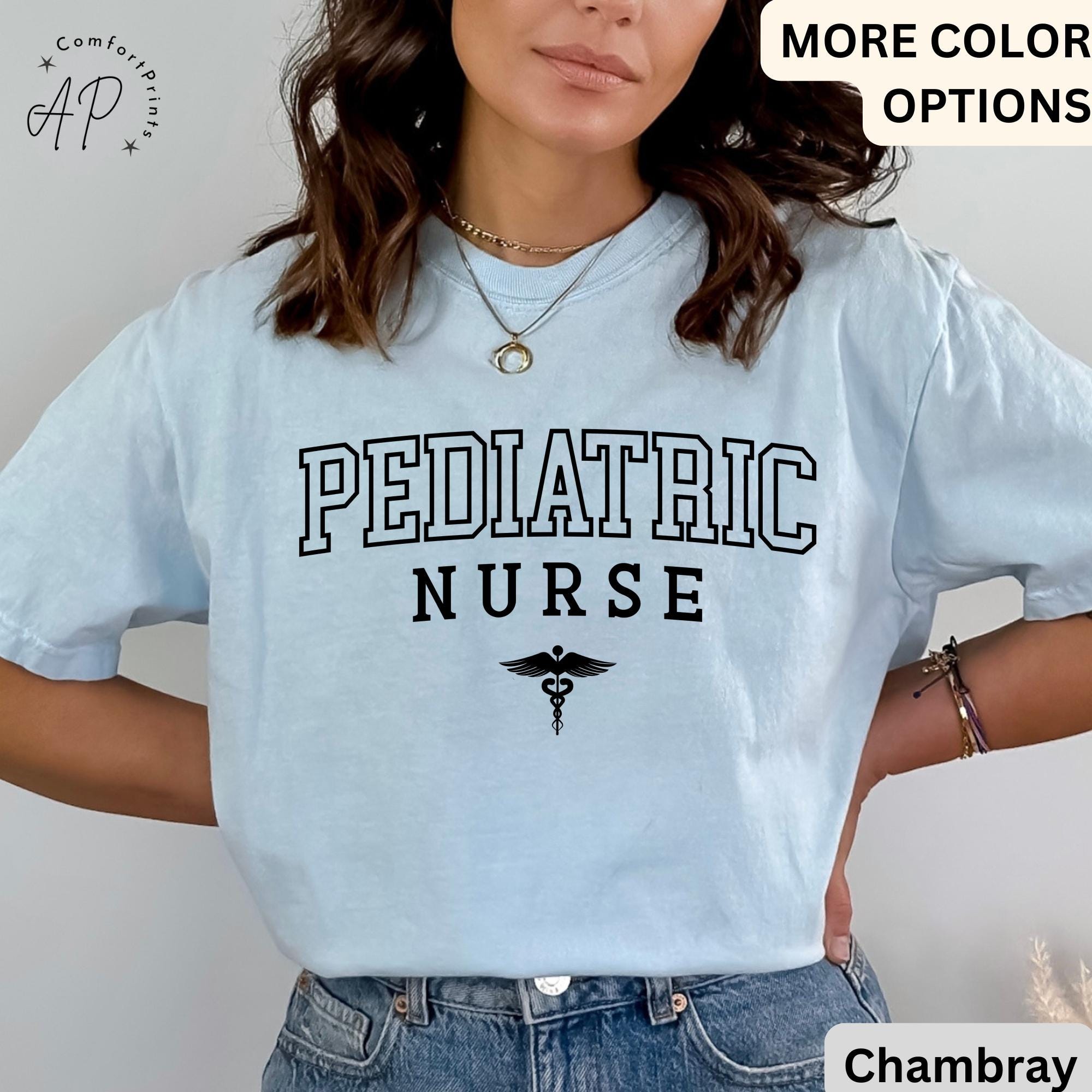 Pediatric Nurse Comfort Colors® T-Shirt, PEDS Shirt, PICU Pediatric Nurse Tee, Gift for Pediatric Nurse